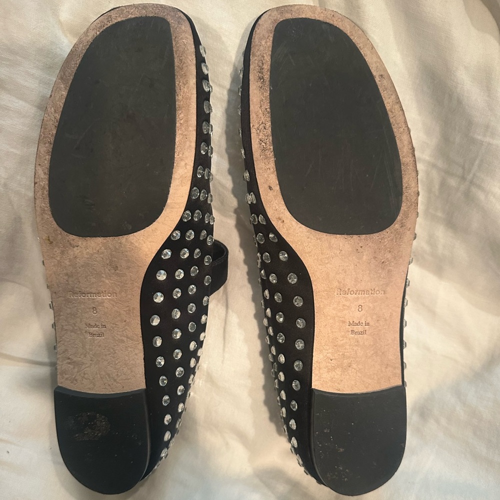 Reformation Black Studded Flats - Picture 5 of 5